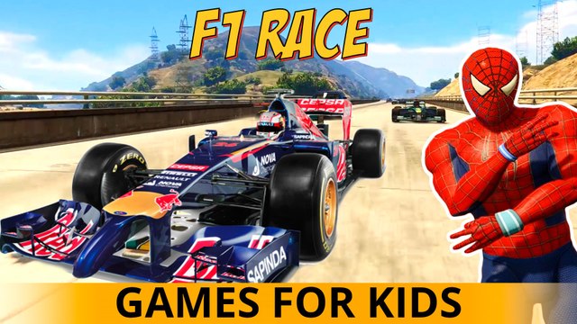 COLORS CARS in Spiderman Cartoon for Children FUN Nursery Rhymes Songs w Action Videos for Kids