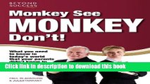 [Read PDF] Monkey See, Monkey Don t! Ebook Free