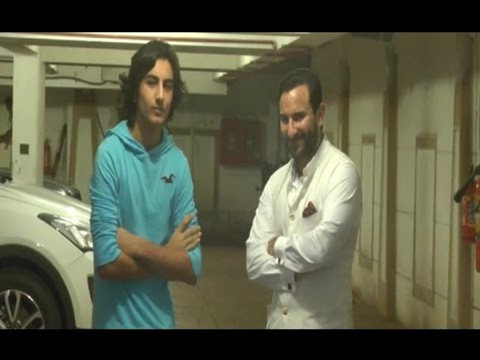 Saif Ali Khan Celebrates Birthday With Son Ibrahim