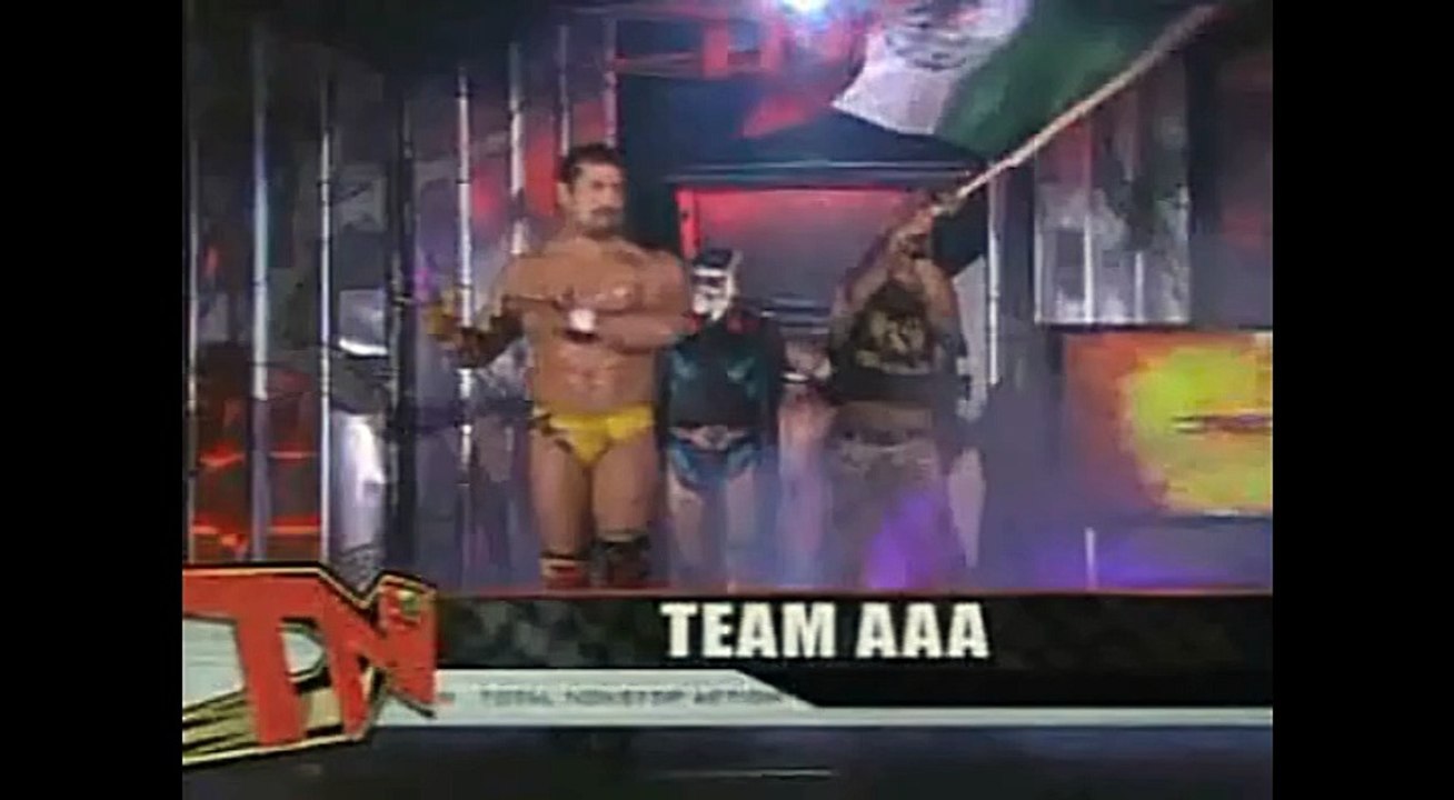 TNA America's X Cup Tournament (2004) - America's X Cup Final Eight Man Tag Team Elimination Match - Team Canada (Teddy Hart & Jack Evans, Johnny Devine, Petey Williams) vs Team AAA (Abismo Negro, Hector Garza, Juventud Guerrera & Mr. Aguila)