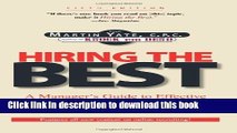 [Popular Books] Hiring The Best: A Manager s Guide to Effective Interviewing and Recruiting Free