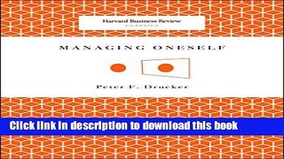 [Download] Managing Oneself (Harvard Business Review Classics) Kindle Collection
