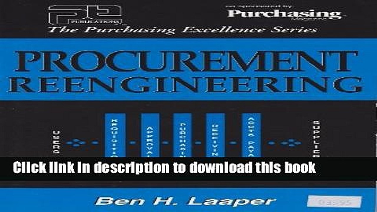 [Download] Procurement Reengineering (Purchasing Excellence Series) Hardcover Online
