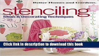 [Download] Stenciling: Ideas and Decorating Techniques Hardcover Free