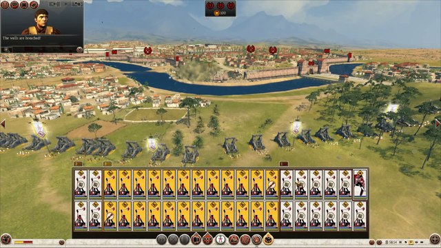 Total War Rome 2 - Massive Battles - 40 Units of Onagers vs. The Walls of Rome