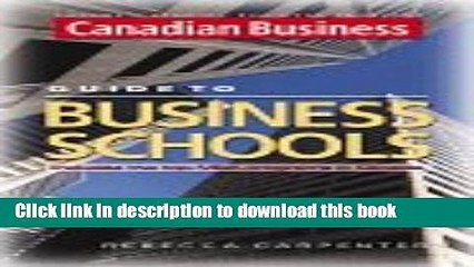 Download Video: [Popular Books] What s in an MBA: The Complete Guide to MBA and Executive MBA Programs in Canada