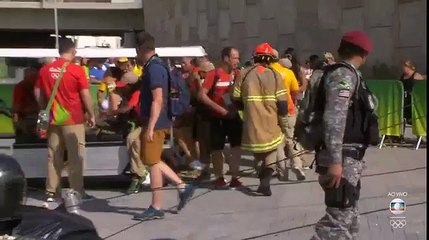 La chute d'une caméra officielle aux JO