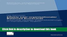 [Download] Effekte inter-organisationaler Balanced Scorecards: Automobile