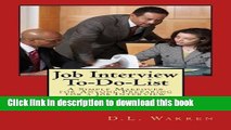 [PDF] Job Interview To-Do-List: A Simple Makeover for Anyone Preparing for a Job Interview