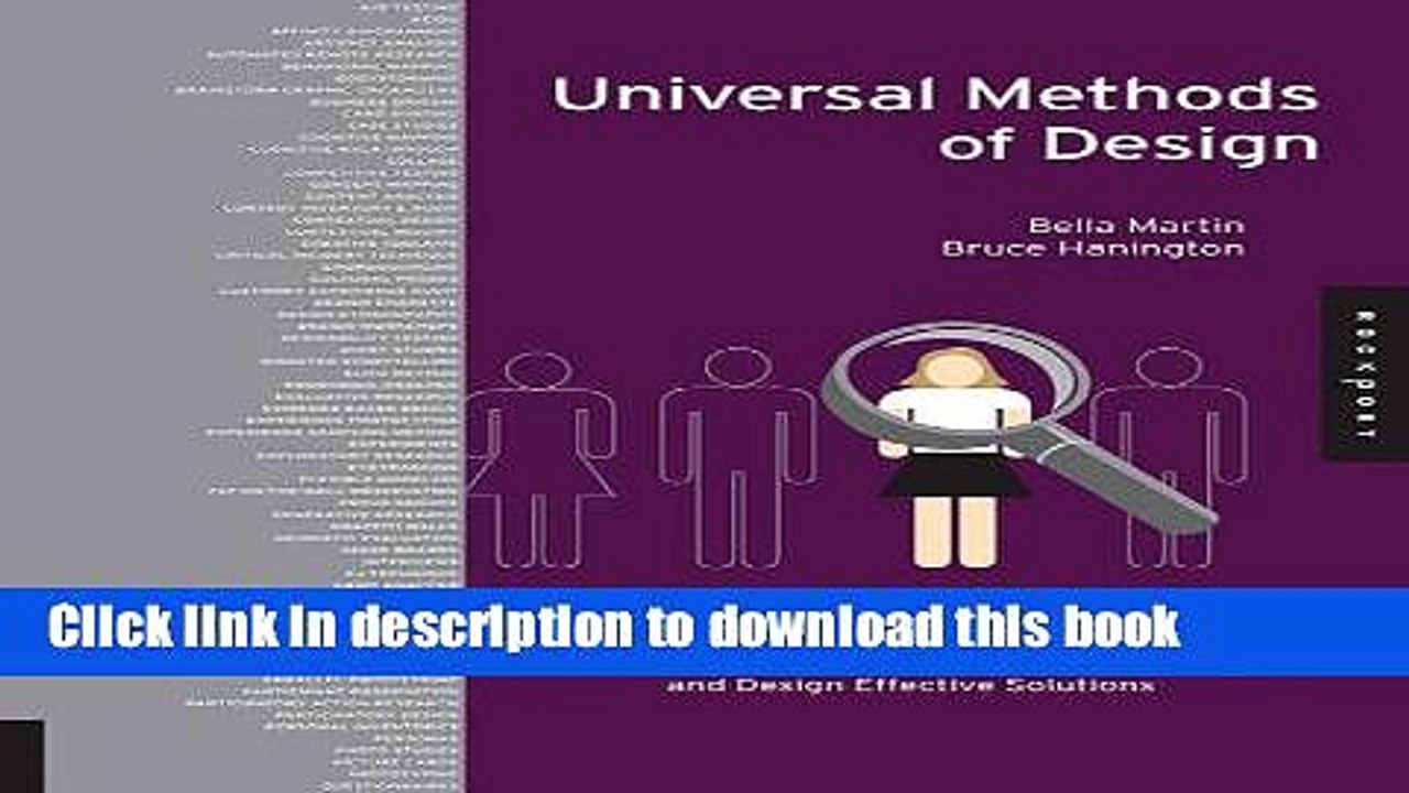 [Download] Universal Methods of Design: 100 Ways to Research Complex Problems, Develop Innovative