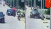 Scooter accident: Car drives straight into scooters, sends bodies flying in China - TomoNews