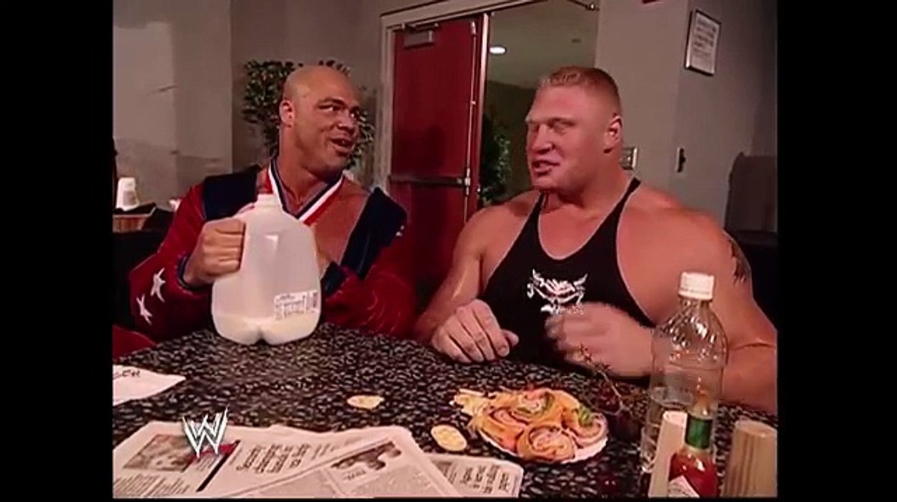Brock Lesnar And Kurt Angle WWE Funny Moment
