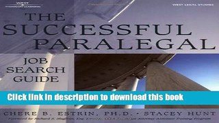 [Popular Books] The Successful Paralegal Job Search Guide Free Online