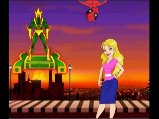 Drôle Spider-Man embrasser une fille très belle vidéo