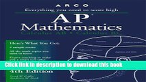 [Download] Arco AP Mathematics: Calculus AB and Calculus BC (Arco Master the AP Calculus AB   BC