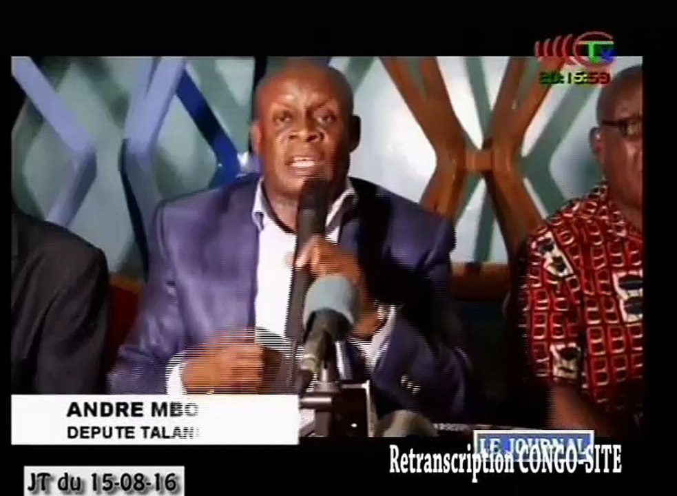 Journal de 20h TVCongo du lundi 15 août 2016 -By Congo-Site