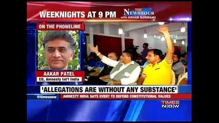 Aakar Patel on Amnesty International India Event