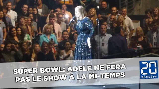 Super Bowl: Adele ne se sent pas de chanter pendant la mi-temps
