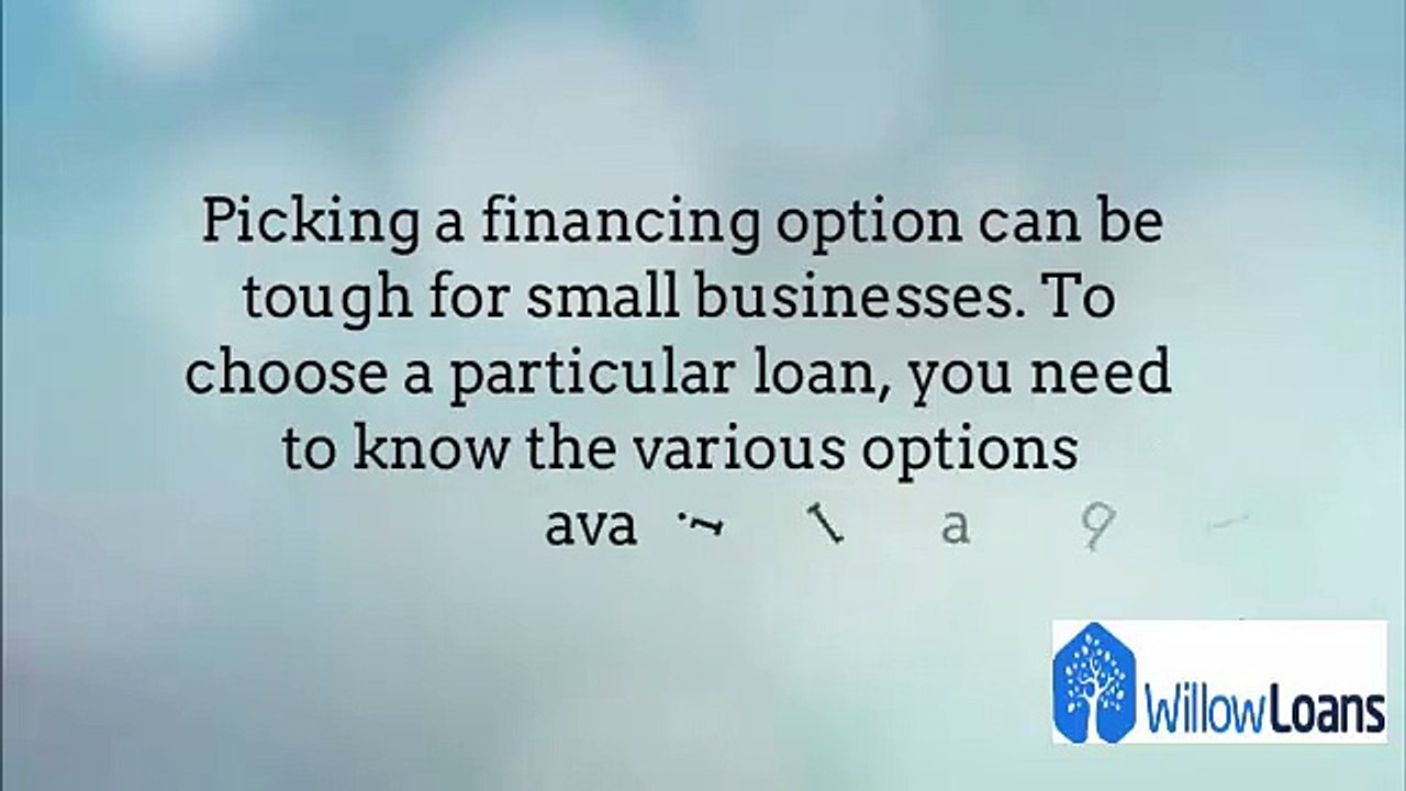 The Various Types Of Loans Available For Small...