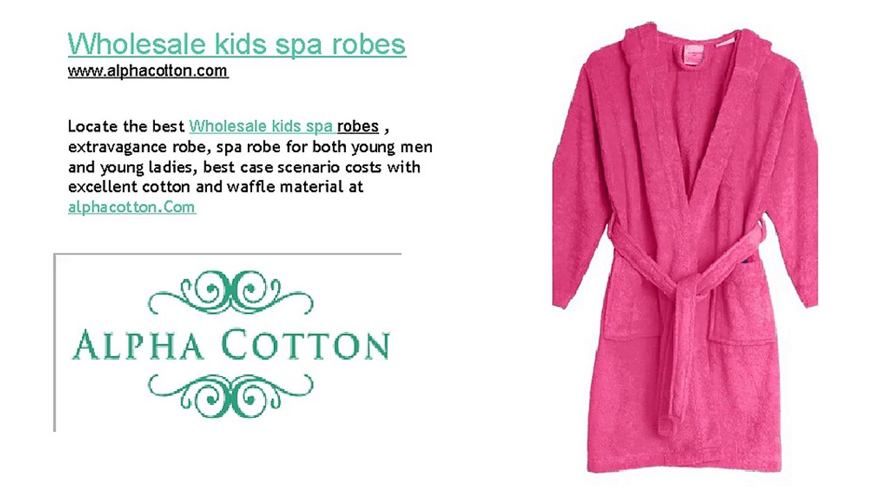 Wholesale kids spa robes