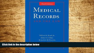 Must Have  Medical Records And The Law  READ Ebook Full Ebook Free