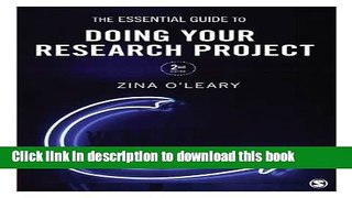 [Download] The Essential Guide to Doing Your Research Project Hardcover Online