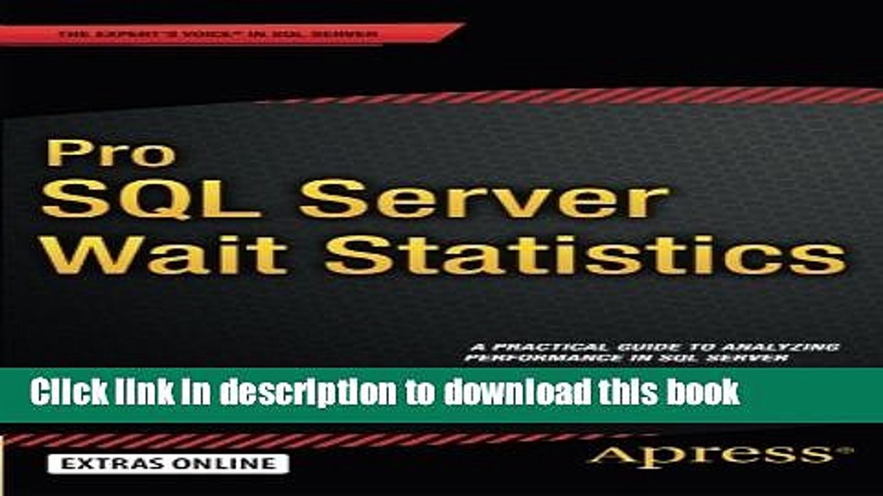 [Download] Pro SQL Server Wait Statistics Kindle Online