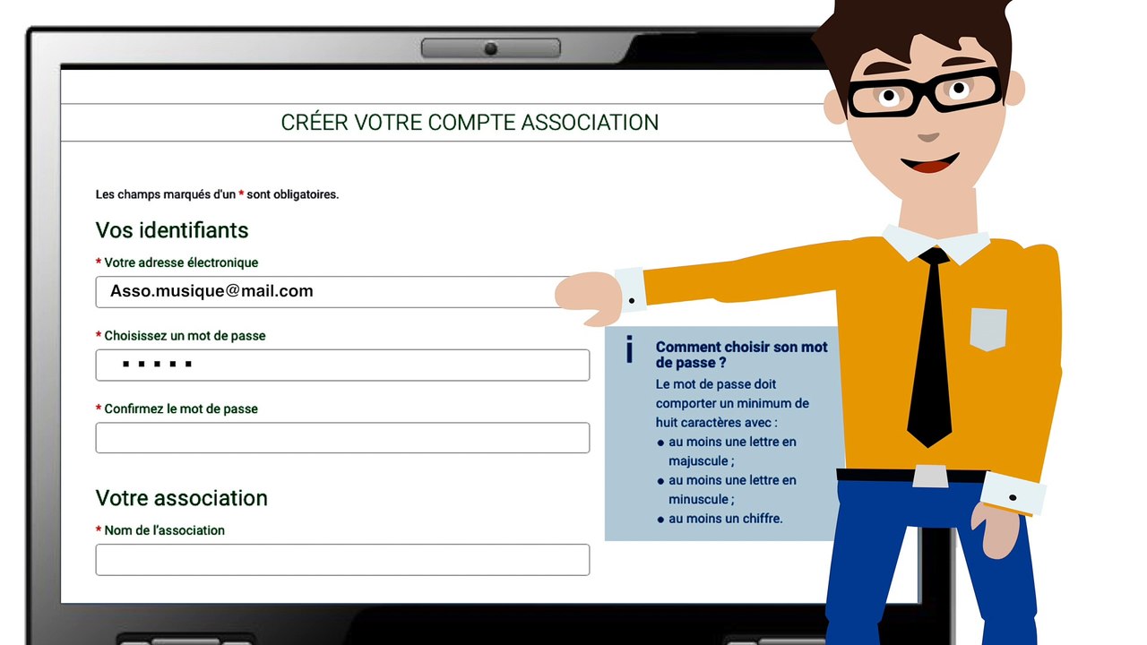 E-création d'une association