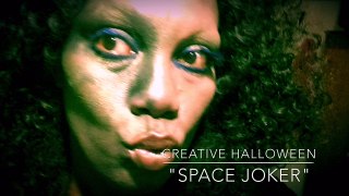 Make-up for Halloween: Space Joker, creation by Sandrine Anterrion