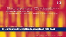 [PDF] Consumer Protection and Online Auction Platforms: Towards a Safer Legal Framework (Markets