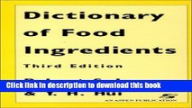 [Popular] Dictionary of Food and Ingredients Paperback Free