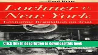 [Popular] Lochner V. New York Paperback OnlineCollection