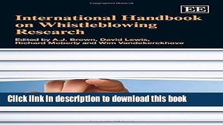 [Popular] International Handbook on Whistleblowing Research Paperback OnlineCollection