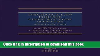 [Popular] Insurance Law for the Construction Industry Kindle OnlineCollection