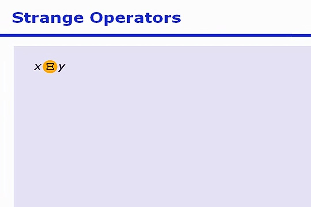 GRE - Strange Operators