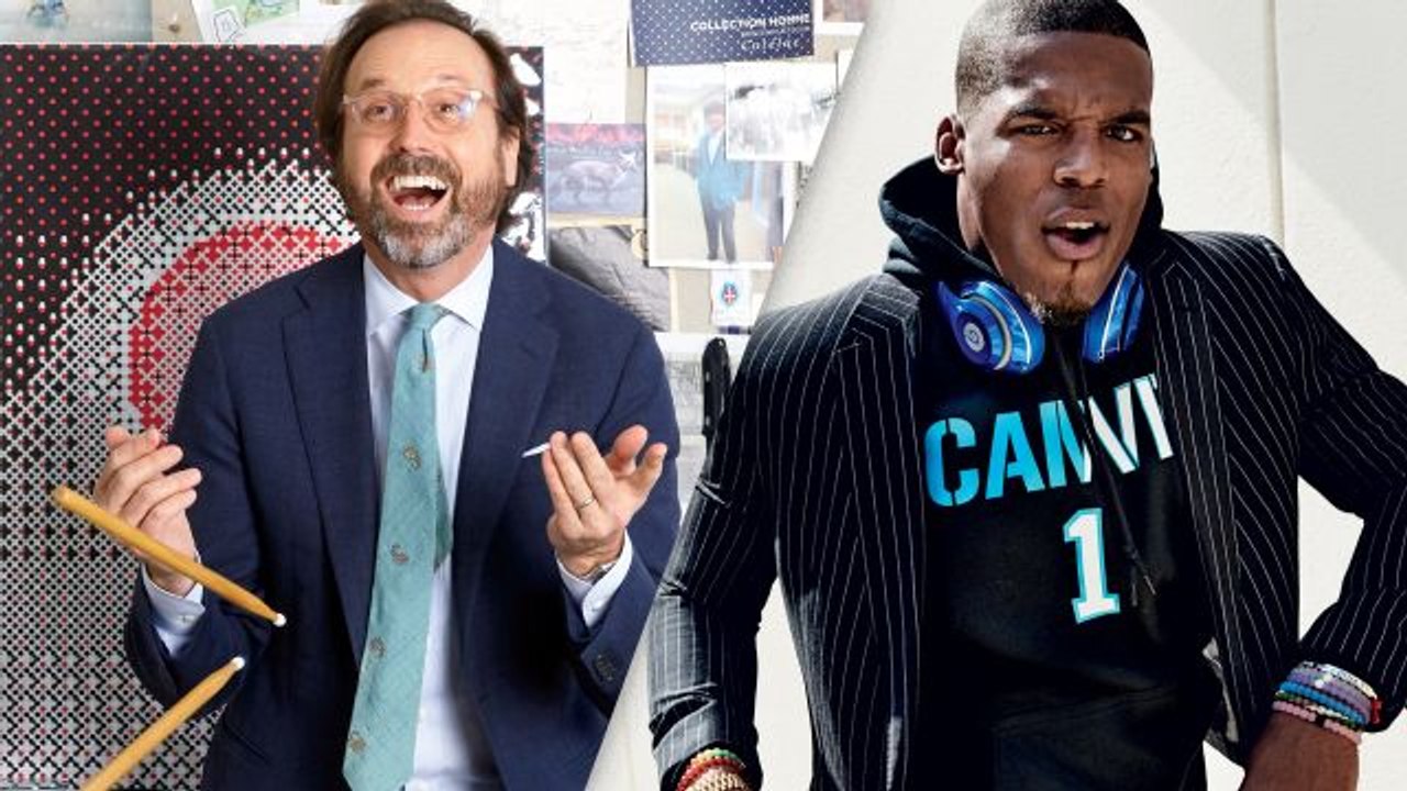 Cam Newton and Menswear Legend Sid Mashburn Square Off in the Fashion Super Bowl