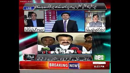 Fight between Imran Ismail PTI & Mian Mannan PMLN