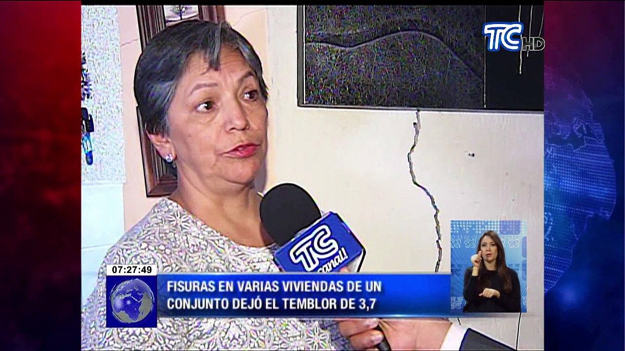 Daños en varias viviendas dejó el temblor de 3,7 en Quito