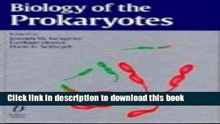 [Download] Biology of the Prokaryotes Hardcover Online
