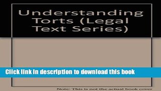 [Popular] Understanding Torts Kindle Free