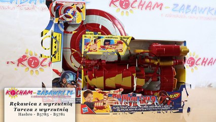 Hasbro - Nerf N-Strike Elite - Marvel Avengers - Rękawica i Tarcza z Wyrzutnią - B5785 B5781