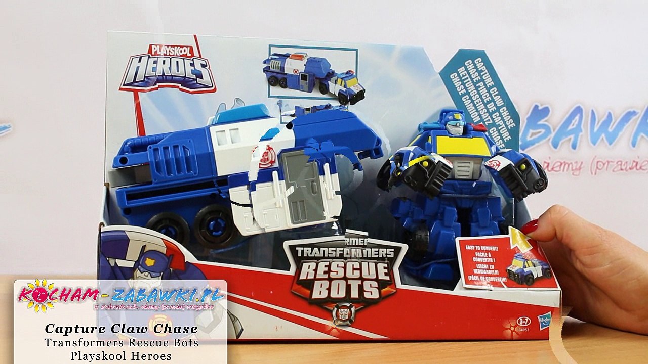 Hasbro - Playskool - Transformers Rescue Bots - Capture Claw Chase - B4951  B4953 - Recenzja - video Dailymotion