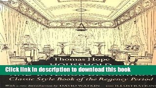 [PDF] Household Furniture and Interior Decoration: Classic Style Book of the Regency Period Full