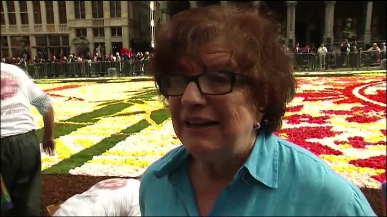 Le tapis de fleurs à Bruxelles a attiré jusqu'à 100.000 visiteurs