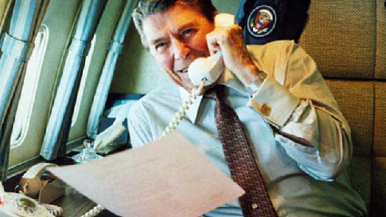 Reagan Drops In On Our Show -- Literally
