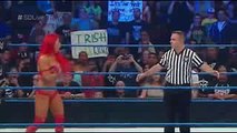 WWE Eva Marie wardrobe malfunction on WWE SmackDown 9 August 2016