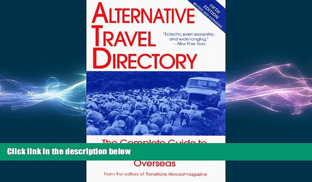 FREE PDF  Alternative Travel Directory  BOOK ONLINE