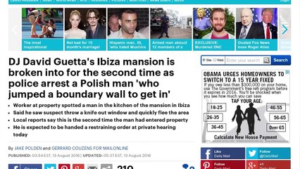 Grosse frayeur pour David Guetta dans sa maison d'Ibiza