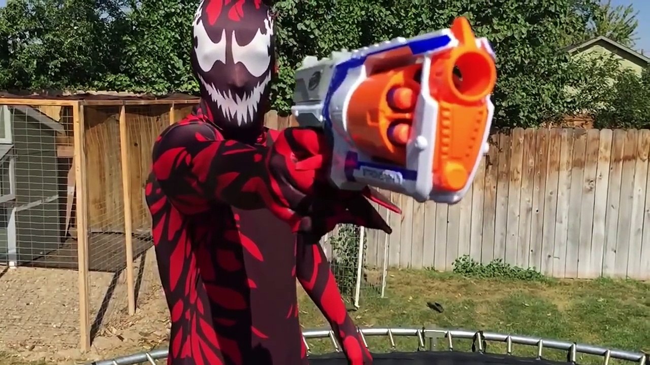 NERF War - Bane vs Carnage _ Real Life Villain Battle