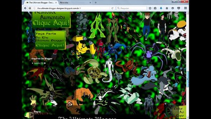 Aparência do Ben 10 The Ultimate Blogger